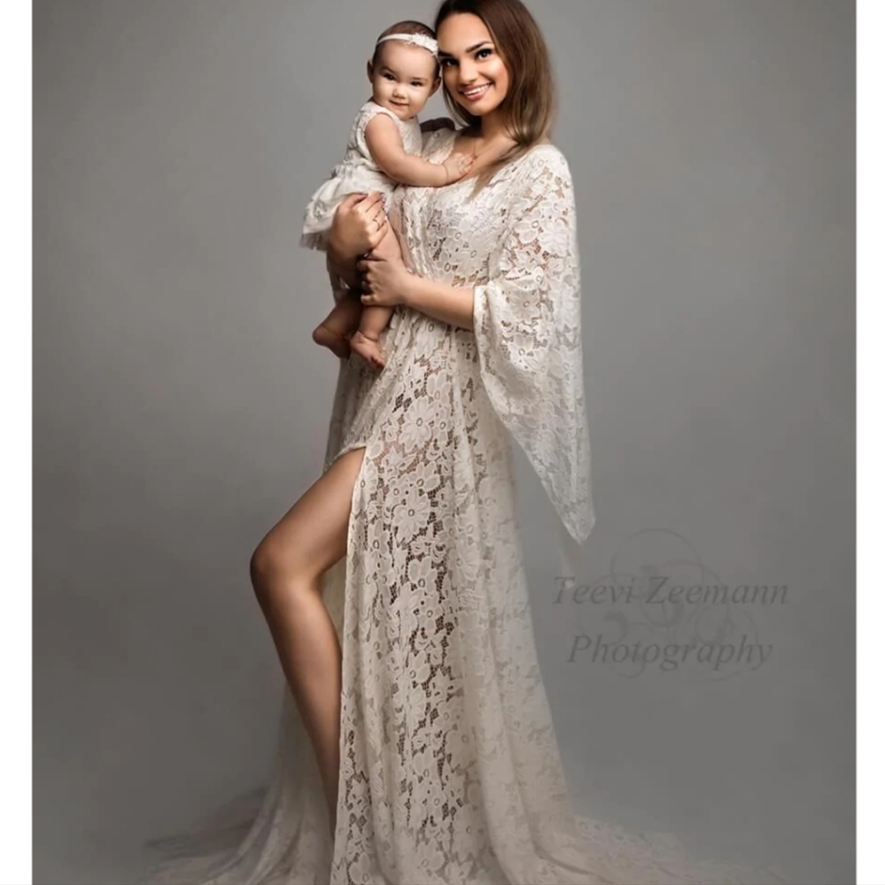 ♥️NWT Bohimian-chic Lace Maternity Dress. XL